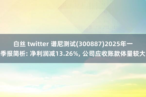 白丝 twitter 谱尼测试(300887)2025年一季报简析: 净利润减13.26%, 公司应收账款体量较大