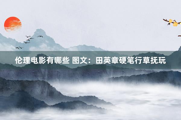 伦理电影有哪些 图文：田英章硬笔行草抚玩